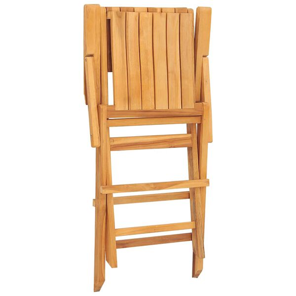 vidaXL Folding Garden Chairs 8 pcs 55x61x90 cm Solid Wood Teak