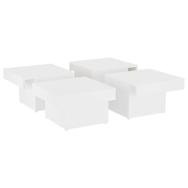vidaXL Coffee Table White 90x90x28 cm Engineered Wood