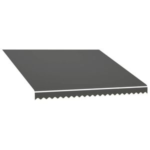 vidaXL Awning Top Sunshade Canvas Anthracite 300x250 cm