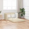 vidaXL Floor Sofa Bed 2-in-1 Cream 112x174x55 cm Fabric
