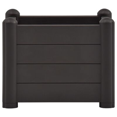 vidaXL Garden Raised Bed PP Anthracite 43x43x35 cm