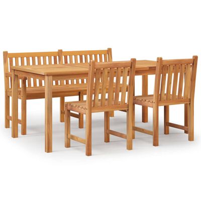 vidaXL 4 Piece Garden Dining Set Solid Wood Teak,  vidaXL 4 Piece Garden Dining Set Solid Wood Teak