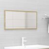 vidaXL 2 Piece Bathroom Furniture Set Sonoma Oak Engineered Wood