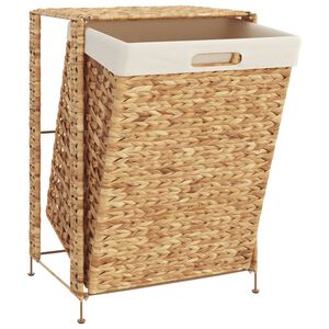 vidaXL Laundry Basket 44x34x64 cm Water Hyacinth