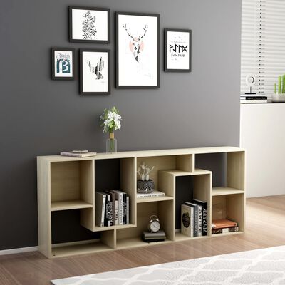 vidaXL Book Cabinet Sonoma Oak 67x24x161 cm Engineered Wood, sonoma oak vidaXL Book Cabinet Sonoma Oak 67x24x161 cm Engineered Wood