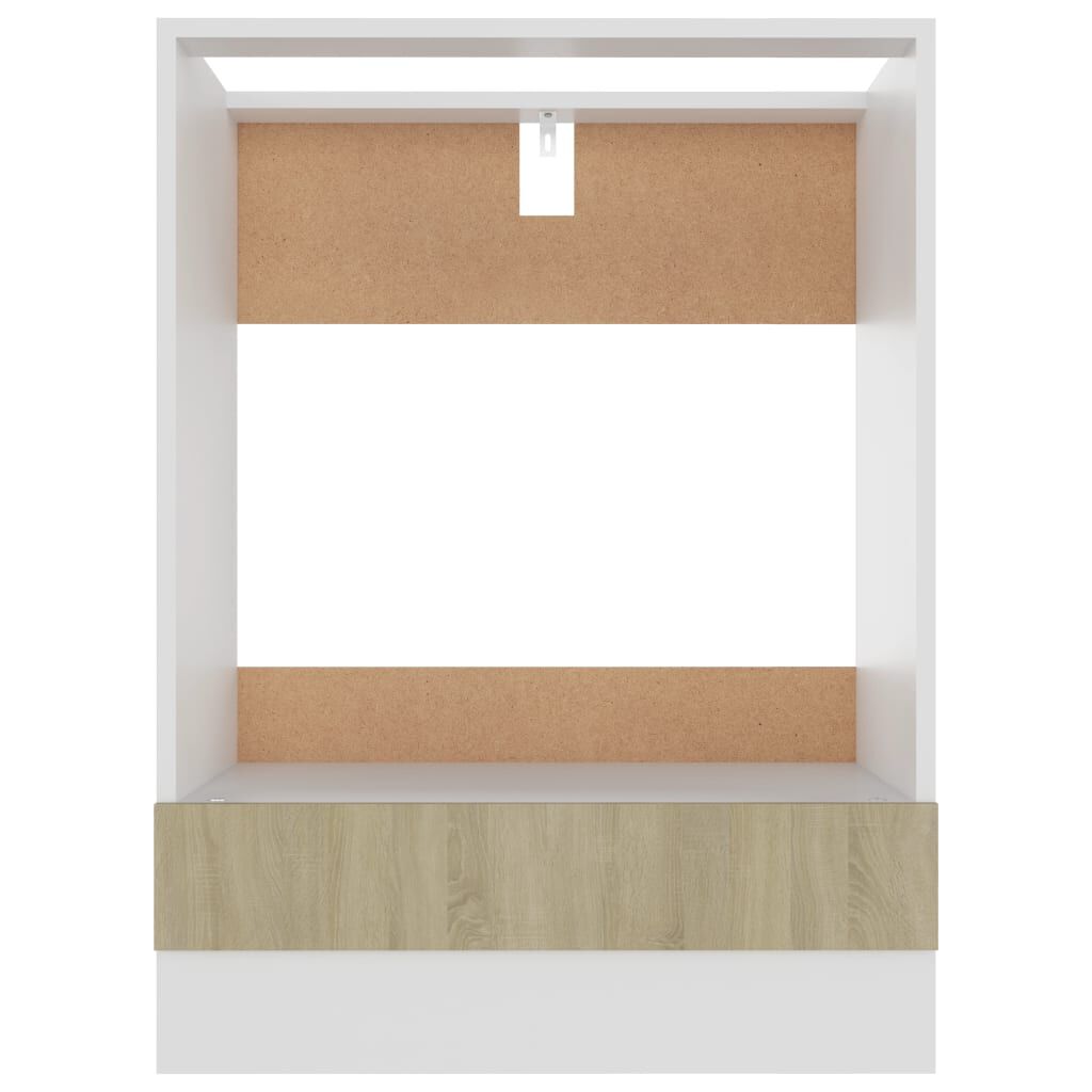 vidaXL Oven Cabinet Riga Sonoma Oak 60x46x81.5 cm Engineered Wood
