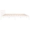 vidaXL Bed Frame without Mattress Solid Wood Pine 200x200cm White