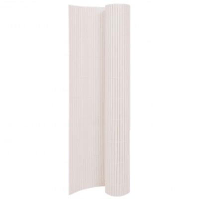 vidaXL Double-Sided Garden Fence 110x500 cm White, white vidaXL Double-Sided Garden Fence 110x500 cm White