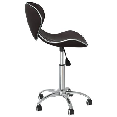vidaXL Swivel Dining Chairs 2 pcs Brown Faux Leather
