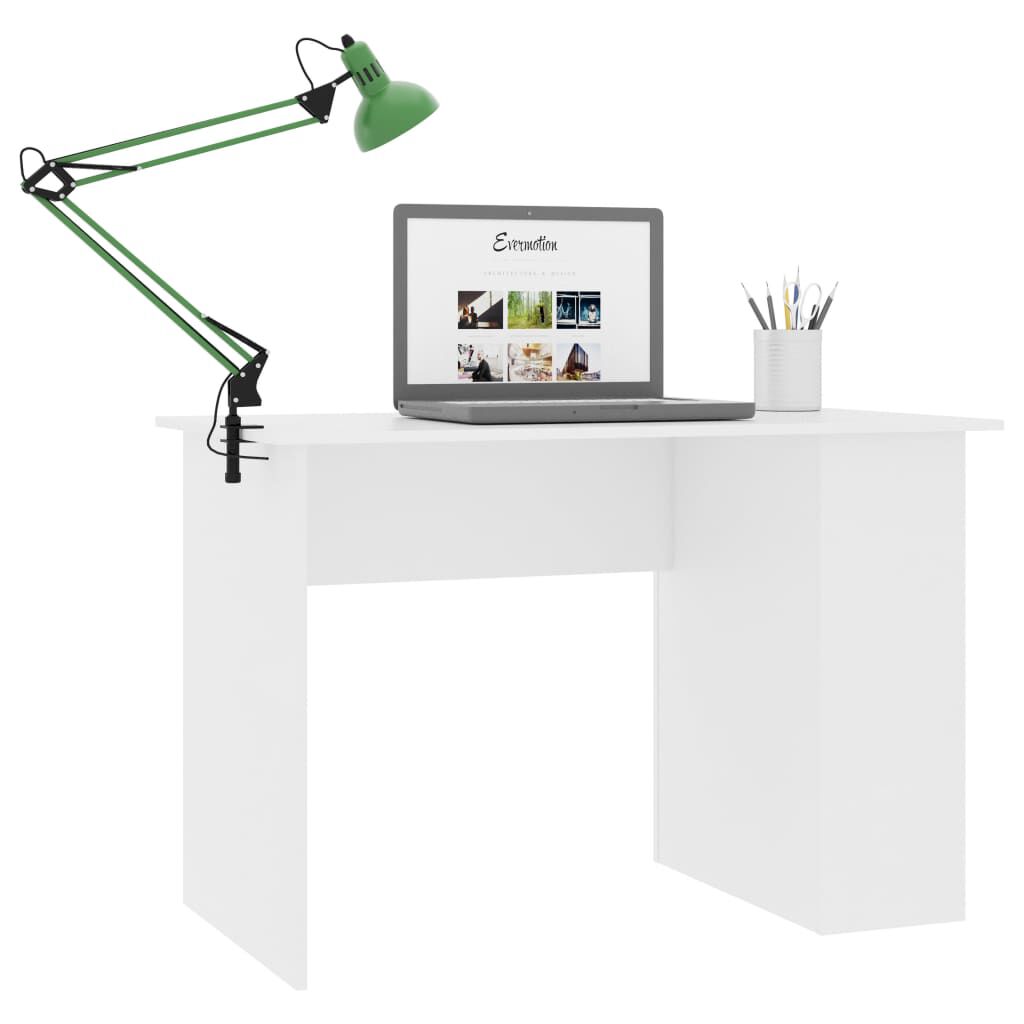 vidaXL Desk White 110x60x73 cm Engineered Wood