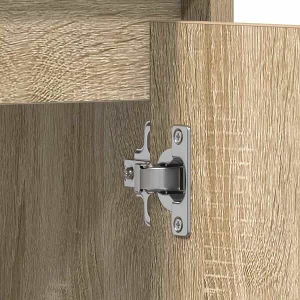 vidaXL Bathroom Cabinet Sonoma Oak 60x33x61 cm Engineered Wood