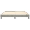 vidaXL Bed Frame without Mattress Light Grey 180x200 cm Super King Velvet