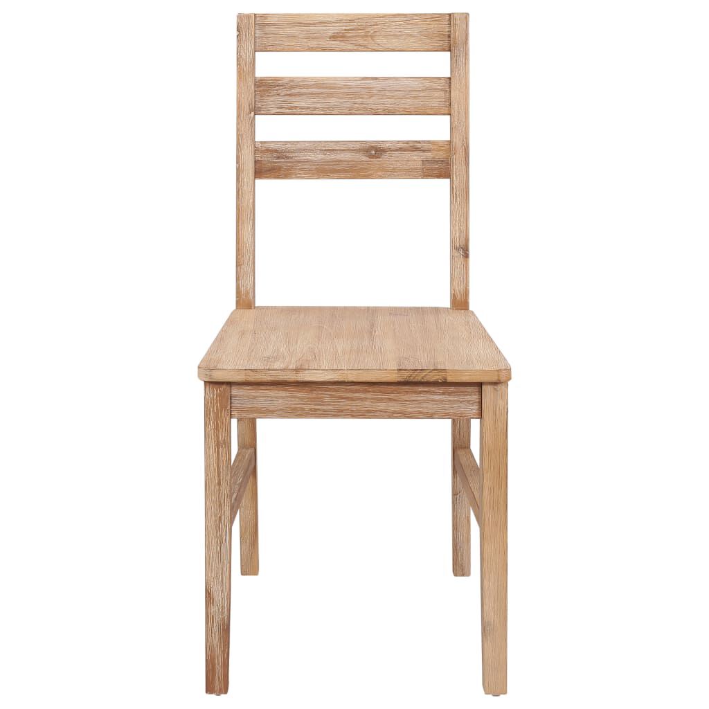 vidaXL Dining Chairs 6 pcs Solid Acacia Wood
