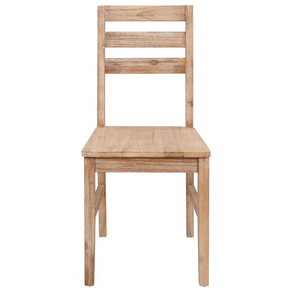 vidaXL Dining Chairs 6 pcs Solid Acacia Wood