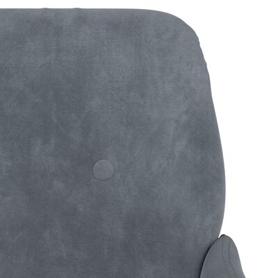 vidaXL Armchair Dark Grey 62x79x79 cm Velvet