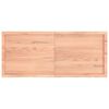 vidaXL Table Top Light Brown 140x60x(2-4) cm Treated Solid Wood Oak