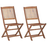 vidaXL Folding Outdoor Chairs 2 pcs Solid Acacia Wood,  vidaXL Folding Outdoor Chairs 2 pcs Solid Acacia Wood