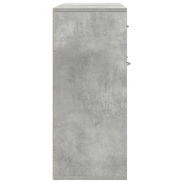 vidaXL Sideboard Concrete Grey 88x30x70 cm Engineered Wood