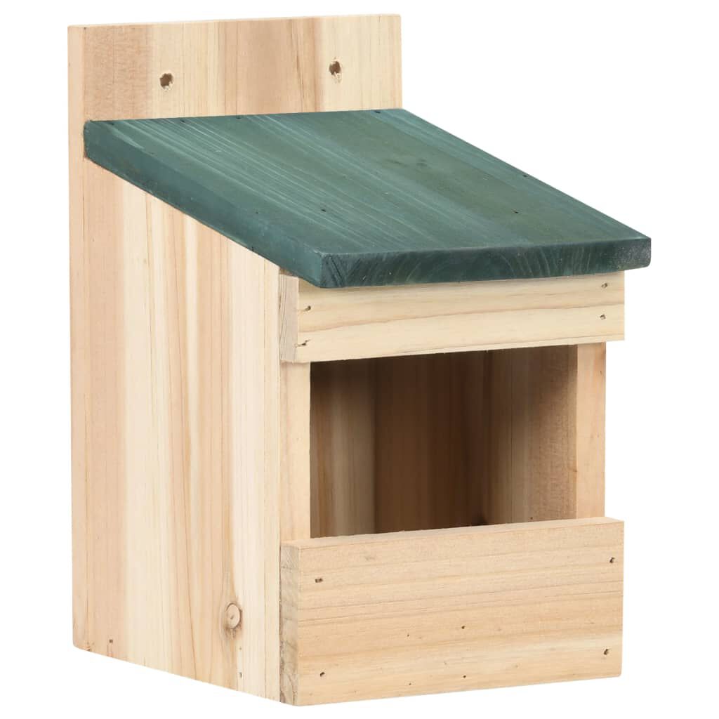 vidaXL Bird Houses 4 pcs 12x16x20 cm Firwood