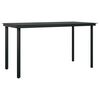 vidaXL 5 Piece Garden Dining Set Black