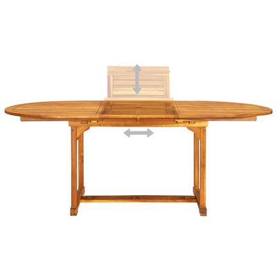 vidaXL 5 Piece Garden Dining Set Solid Wood Acacia and Textilene,  vidaXL 5 Piece Garden Dining Set Solid Wood Acacia and Textilene