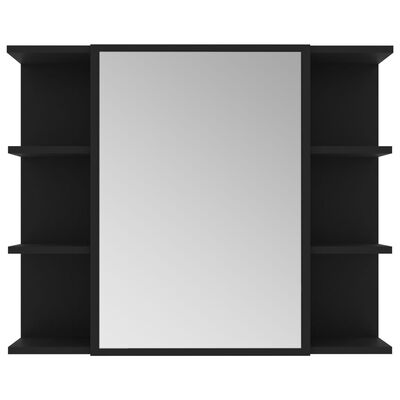 vidaXL 3 Piece Bathroom Furniture Set Black Engineered Wood, black vidaXL 3 Piece Bathroom Furniture Set Black Engineered Wood