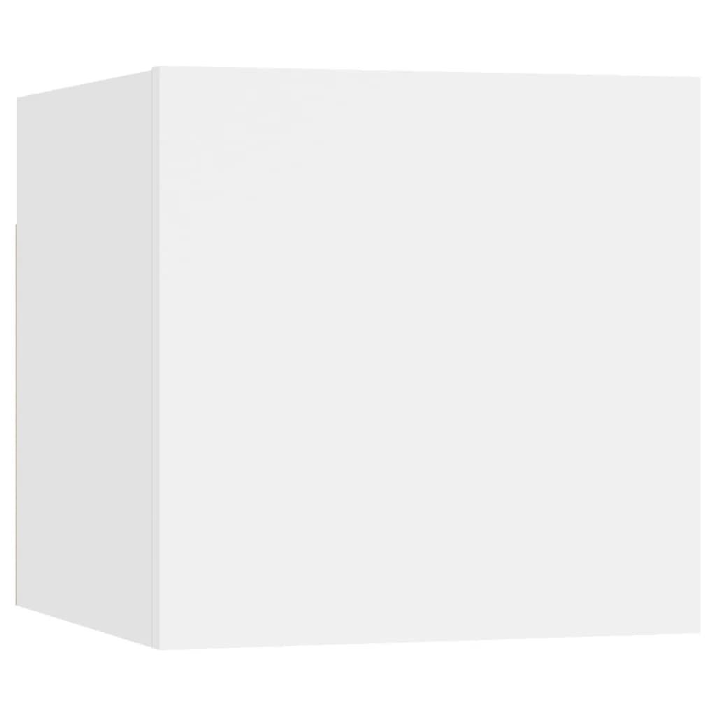 vidaXL 6 Piece TV Cabinet Set White Engineered Wood