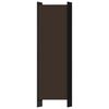 vidaXL 5-Panel Room Divider Brown 250x180 cm