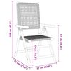 vidaXL 7 Piece Garden Dining Set Grey Poly Rattan and Solid Wood