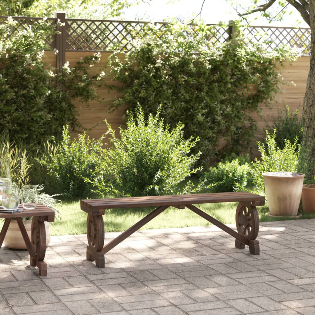 vidaXL Garden Bench 115 cm Solid Wood Fir