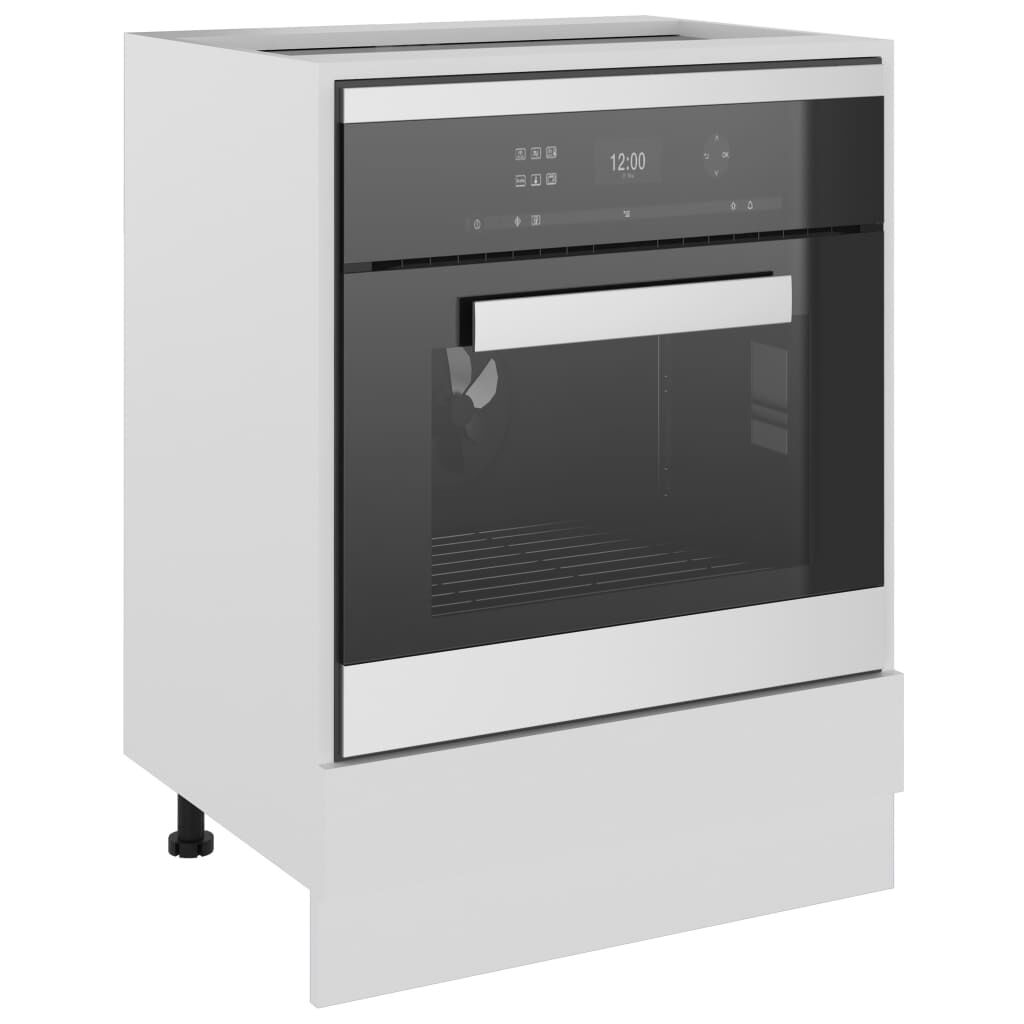 vidaXL Oven Cabinet Riga White 60x46x81.5 cm Engineered Wood