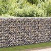 vidaXL Gabion Basket Galvanised Steel 200x30x100 cm