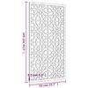 vidaXL Garden Wall Decoration 105x55 cm Corten Steel Moorish Design