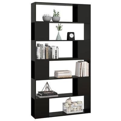 vidaXL Book Cabinet Room Divider Black 100x24x188 cm, black vidaXL Book Cabinet Room Divider Black 100x24x188 cm