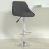 vidaXL Bar Stool Dark Grey Velvet