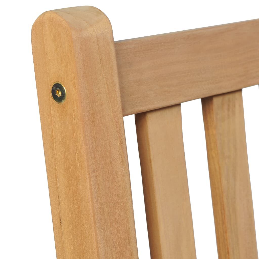 vidaXL Outdoor Chairs 2 pcs Solid Teak Wood