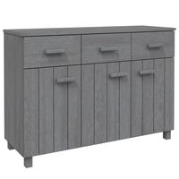 vidaXL Sideboard HAMAR Dark Grey 113x40x80 cm Solid Wood Pine, dark grey vidaXL Sideboard HAMAR Dark Grey 113x40x80 cm Solid Wood Pine