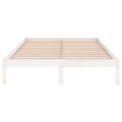 vidaXL Bed Frame without Mattress White Solid Wood 120x200 cm, white vidaXL Bed Frame without Mattress White Solid Wood 120x200 cm