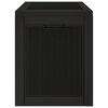 vidaXL Garden Storage Box Black 55.5x43x53 cm Polypropylene