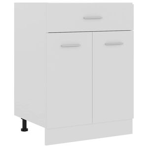 vidaXL Drawer Bottom Cabinet "Lyon" White 60x46x81,5 cm Engineered Wood