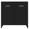 vidaXL Bathroom Cabinet Black 60x33x61 cm Engineered Wood