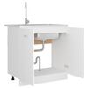 vidaXL Sink Bottom Cabinet Lyon White 80x46x81.5 cm Engineered Wood