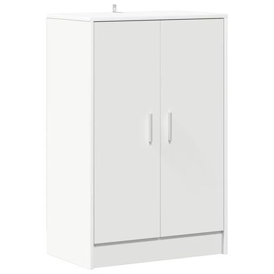 vidaXL Shoe Cabinet White 60x35x92 cm Engineered Wood, white vidaXL Shoe Cabinet White 60x35x92 cm Engineered Wood