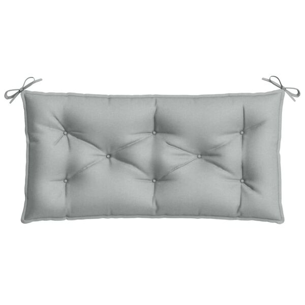 vidaXL Garden Bench Cushions 2 pcs Melange Light Grey 100x50x7 cm Fabric