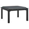 vidaXL 5 Piece Garden Lounge Set Black and Grey Poly Rattan