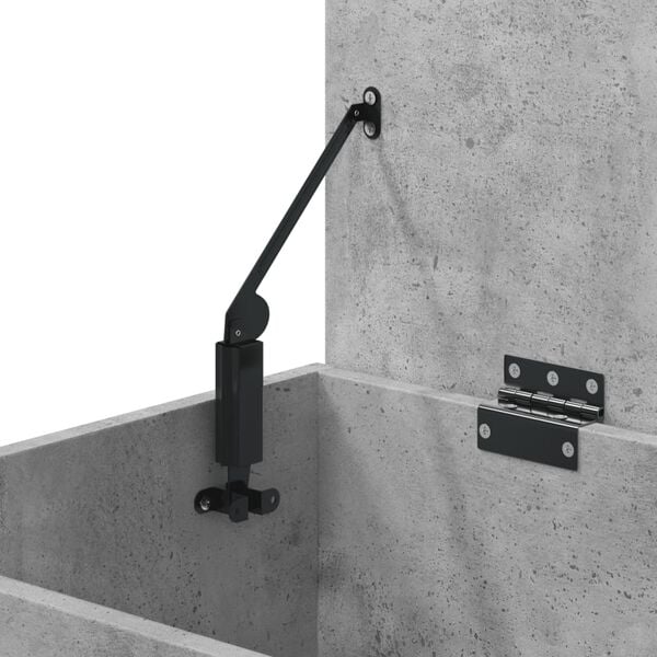 vidaXL Storage Chest Concrete Grey 84x42x46 cm Engineered Wood