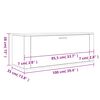 vidaXL Wall Shoe Cabinet White 100x35x38 cm Engineered Wood