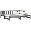 vidaXL Pull-out Day Bed without Mattress Grey 2x(90x200)cm