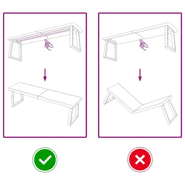 vidaXL Table Top Light Brown 140x40x(2-4) cm Treated Solid Wood Oak