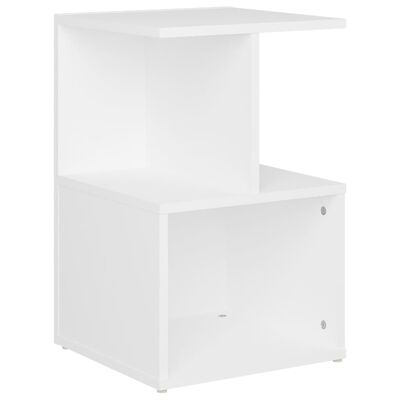 vidaXL Bedside Cabinet White 35x35x55 cm Engineered Wood, white vidaXL Bedside Cabinet White 35x35x55 cm Engineered Wood
